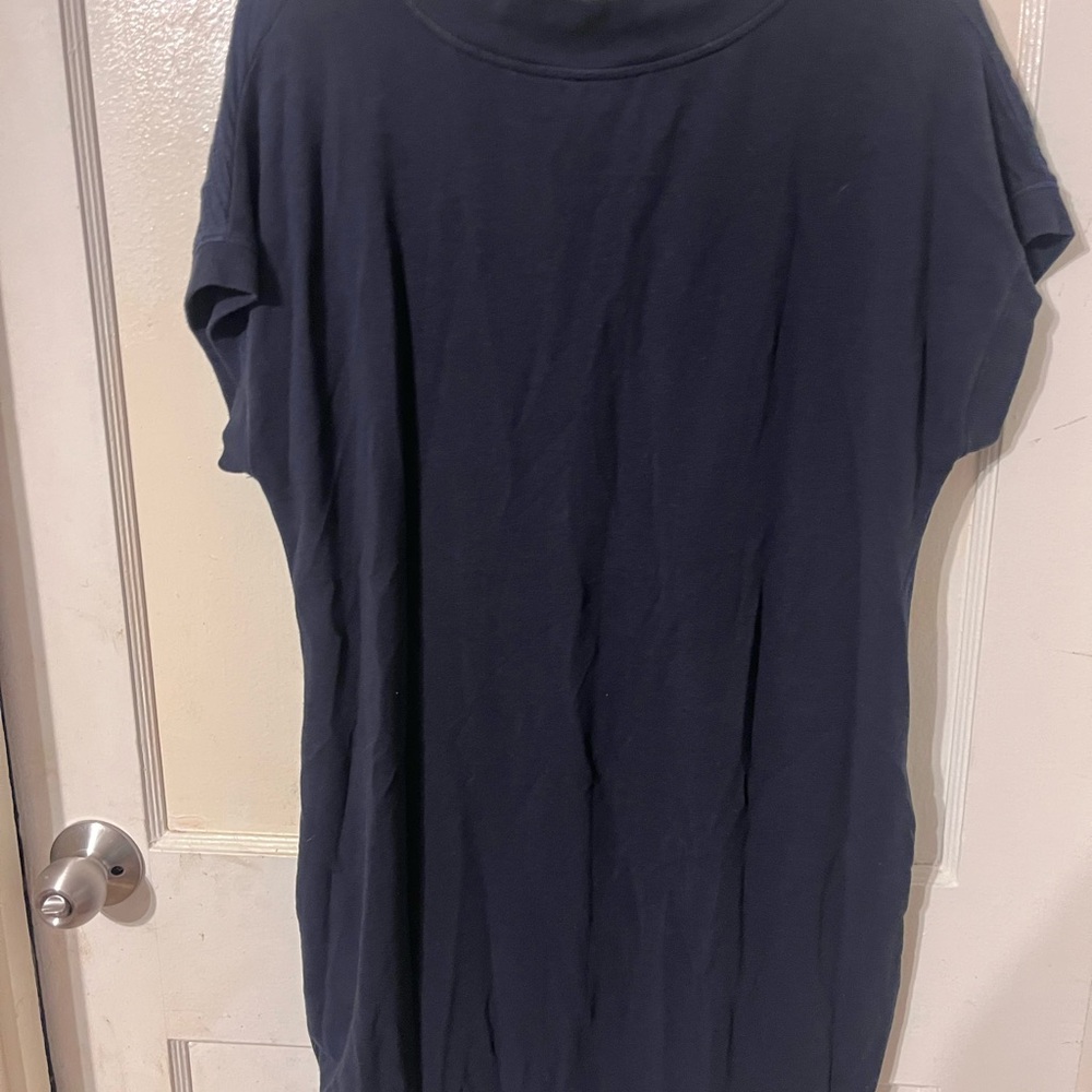 Chico's Navy Short Sleeve Dress